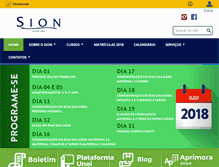 Tablet Screenshot of colegiosion.com.br
